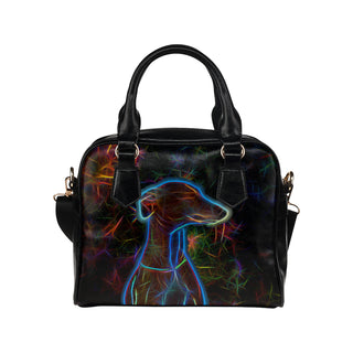 Italian Greyhound Glow Design 2 Shoulder Handbag - TeeAmazing