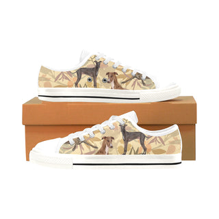 Greyhound Lover White Men's Classic Canvas Shoes/Large Size - TeeAmazing