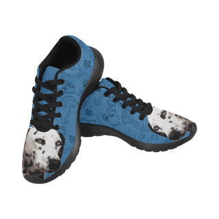 Dalmatian Dog Black Sneakers for Women - TeeAmazing