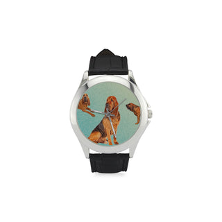 Bloodhound Lover Women's Classic Leather Strap Watch - TeeAmazing
