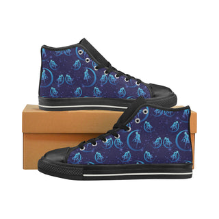 Sailor Moon Black Men’s Classic High Top Canvas Shoes - TeeAmazing