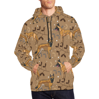 Belgian Malinois Flower All Over Print Hoodie for Men (USA Size) (Model H13) - TeeAmazing