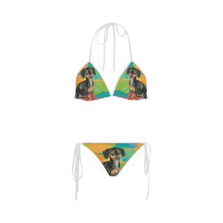 Dachshund Water Colour No.2 Custom Bikini Swimsuit - TeeAmazing