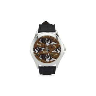 Siberian Husky Women's Classic Leather Strap Watch - TeeAmazing
