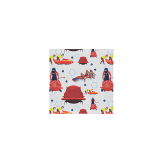 Bobsled Pattern Square Towel 13x13 - TeeAmazing