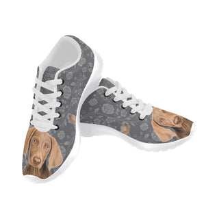 Weimaraner Lover White Sneakers Size 13-15 for Men - TeeAmazing