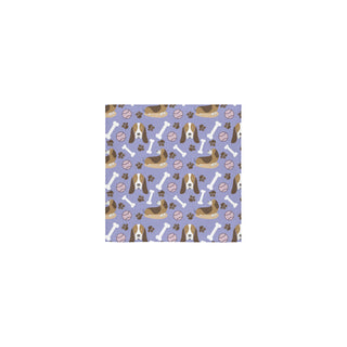 Basset Hound Pattern Square Towel 13x13 - TeeAmazing