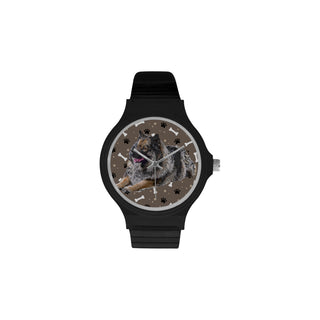 Keeshond Unisex Round Plastic Watch - TeeAmazing
