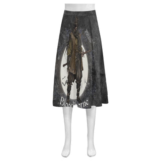 Bloodborne Mnemosyne Women's Crepe Skirt (Model D16) - TeeAmazing