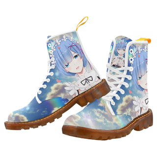 Rem is Best Waifu White Boots For Women - TeeAmazing