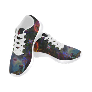 Lab Glow Design 1 White Sneakers for Men - TeeAmazing