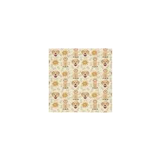 Golden Retriever Pattern Square Towel 13x13 - TeeAmazing