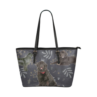 Newfoundland Lover Leather Tote Bag/Small - TeeAmazing