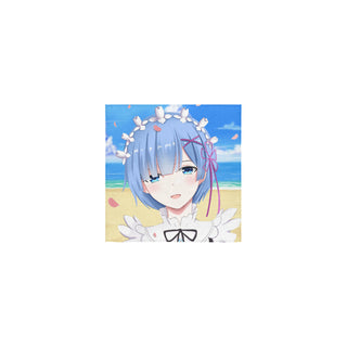 Rem Best Waifu Square Towel 13x13 - TeeAmazing