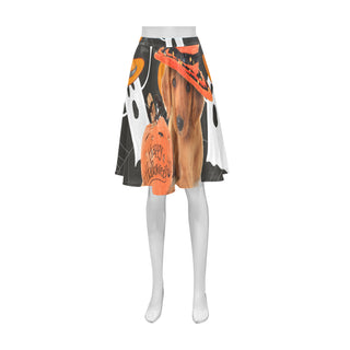 Golden Retriever Halloween Athena Women's Short Skirt - TeeAmazing