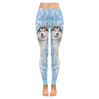 Husky Lover Low Rise Leggings (Invisible Stitch) (Model L05) - TeeAmazing