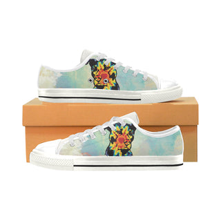 Pit Bull Pop Art No.1 White Low Top Canvas Shoes for Kid - TeeAmazing