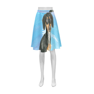 Dachshund Water Colour No.1 Athena Women's Short Skirt - TeeAmazing