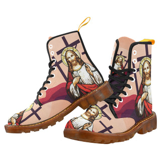 Jesus Black Boots For Women - TeeAmazing