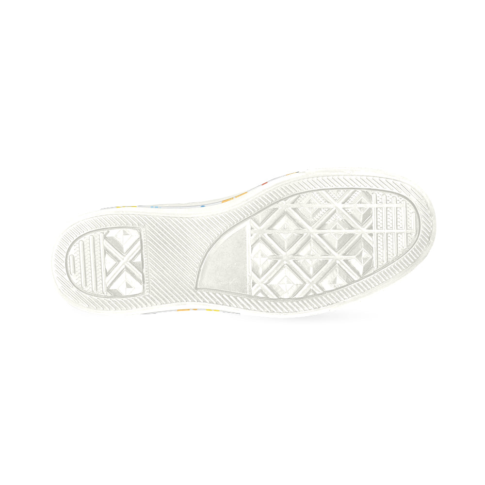 Shih Tzu Pattern White Women's Classic Canvas Shoes - TeeAmazing