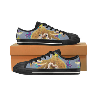 Octopus Black Men's Classic Canvas Shoes/Large Size - TeeAmazing