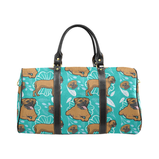 Bullmastiff Flower New Waterproof Travel Bag/Small - TeeAmazing