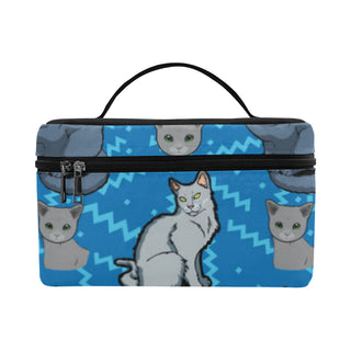 Russian Blue Cosmetic Bag/Large - TeeAmazing