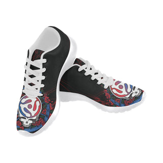 Grateful Dead White Sneakers for Women - TeeAmazing