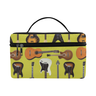 Guitar Pattern Cosmetic Bag/Large - TeeAmazing