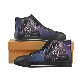 Undertaker Black High Top Canvas Shoes for Kid - TeeAmazing