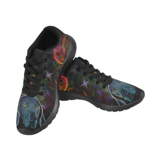 Weimaraner Glow Design 2 Black Sneakers Size 13-15 for Men - TeeAmazing