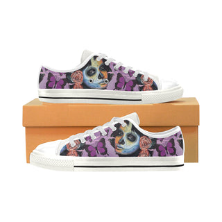Sugar Skull Candy V1 White Men's Classic Canvas Shoes - TeeAmazing