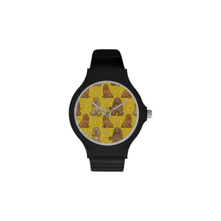 Cocker Spaniel Unisex Round Plastic Watch - TeeAmazing
