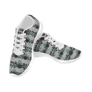 Totoro Pattern White Sneakers Size 13-15 for Men - TeeAmazing