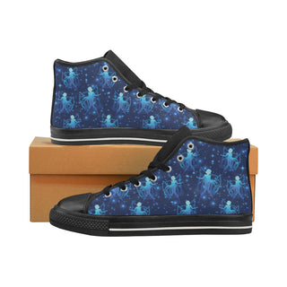 Sailor Mercury Black High Top Canvas Women's Shoes/Large Size - TeeAmazing