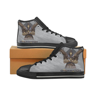 Overwatch Black High Top Canvas Shoes for Kid - TeeAmazing