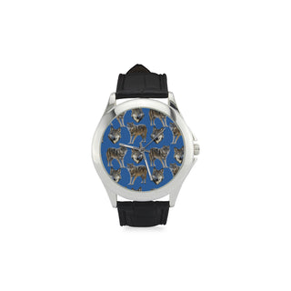 Wolf Pattern Women's Classic Leather Strap Watch - TeeAmazing