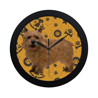 Norwich Terrier Dog Circular Plastic Wall clock - TeeAmazing