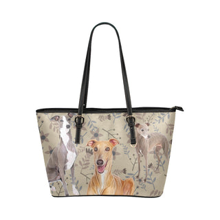Italian Greyhound Lover Leather Tote Bag/Small - TeeAmazing