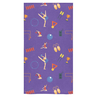 Gymnastics Pattern Bath Towel 30"x56" - TeeAmazing