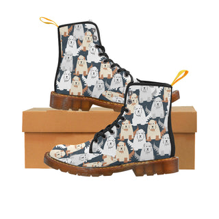 Great Pyrenees Black Boots For Women - TeeAmazing