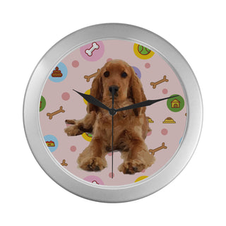 English Cocker Spaniel Silver Color Wall Clock - TeeAmazing