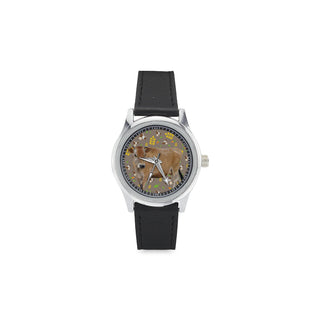 Cow Kid's Stainless Steel Leather Strap Watch - TeeAmazing