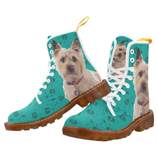Cairn terrier White Boots For Women - TeeAmazing
