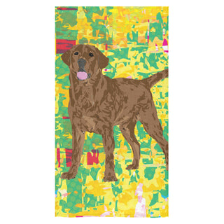 Chocolate Lab Bath Towel 30"x56" - TeeAmazing