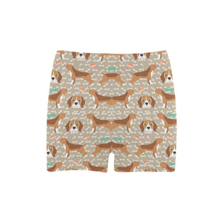 Beagle Pattern Briseis Skinny Shorts - TeeAmazing