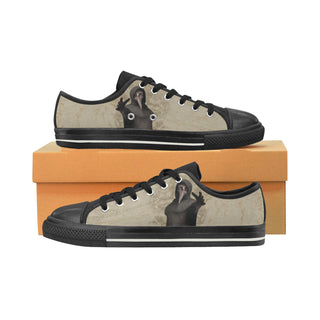 SCP-049 Black Low Top Canvas Shoes for Kid - TeeAmazing