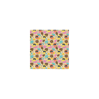 Border Collie Pattern Square Towel 13x13 - TeeAmazing