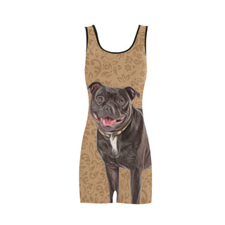Staffordshire Bull Terrier Lover Lover Classic One Piece Swimwear - TeeAmazing