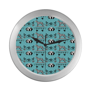Dalmatian Pattern Silver Color Wall Clock - TeeAmazing
